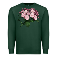 Sports Green Mountain Laurel Flower Illustrations Premium Sweatshirt - LillyAllenDesigns