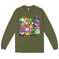 Army Green king cake mardi gras Long Sleeve Tee - CowGirlArtShop