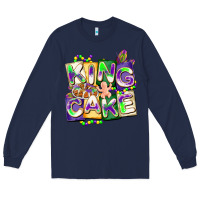Navy king cake mardi gras Long Sleeve Tee - CowGirlArtShop