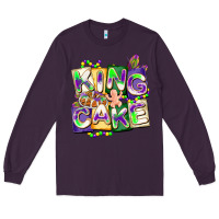 Plum king cake mardi gras Long Sleeve Tee - CowGirlArtShop