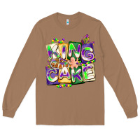 Toasted Coconut king cake mardi gras Long Sleeve Tee - CowGirlArtShop