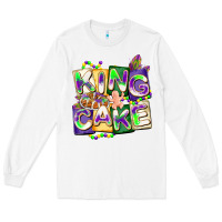 White king cake mardi gras Long Sleeve Tee - CowGirlArtShop