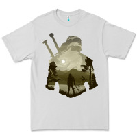 Dove Grey the witcher geralt hero sword companion minima list illusion art Premium Tee - tuanDangUi