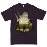 Plum the witcher geralt hero sword companion minima list illusion art Premium Tee - tuanDangUi