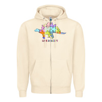 Sandshell Titi Pretty Art Love And Accept Zipper Hoodie - CowhideDigitalArt