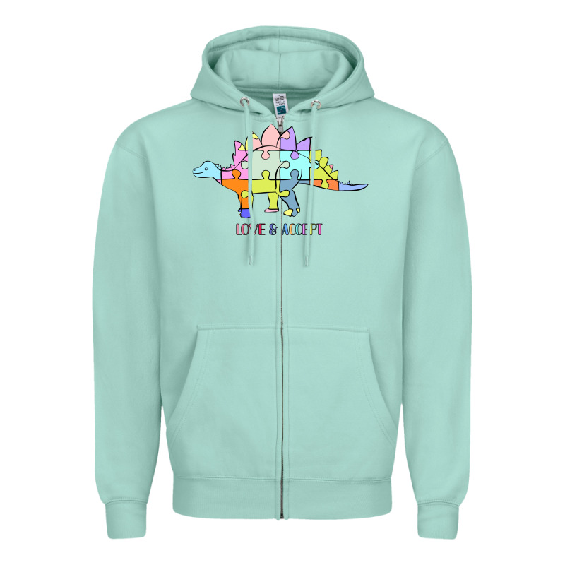 Titi Pretty Art Love And Accept Zipper Hoodie by CowhideDigitalArt | Teevron