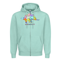 Seafoam Titi Pretty Art Love And Accept Zipper Hoodie - CowhideDigitalArt