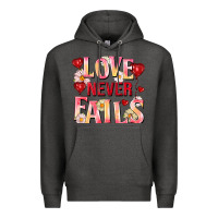 Charcoal Heather Love never fails Premium Hoodie - FaDigitalArtStudio