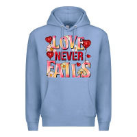 Colony Blue Love never fails Premium Hoodie - FaDigitalArtStudio
