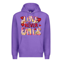 Purple Love never fails Premium Hoodie - FaDigitalArtStudio