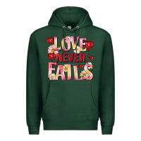 Sports Green Love never fails Premium Hoodie - FaDigitalArtStudio