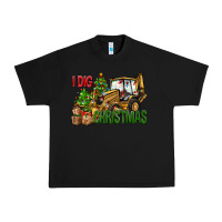 Black I dig Christmas Urban Heavy Tee - NancyCooperArtShop