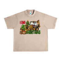 French Oak I dig Christmas Urban Heavy Tee - NancyCooperArtShop