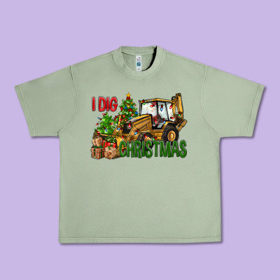 I Dig Christmas Urban Heavy Tee Designed By Nancycooperartshop