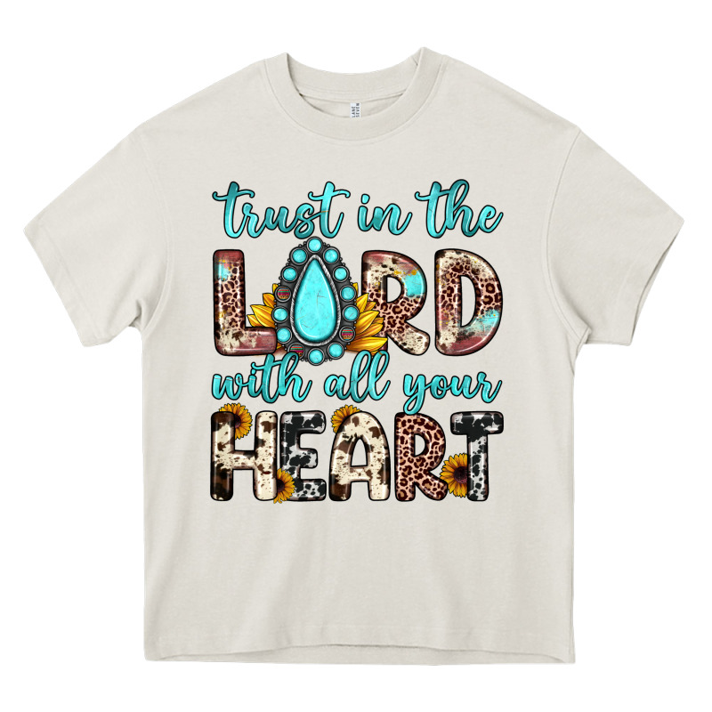 Trust In The Lord With All Your Heart Heavy Core Tee by JahusDesignShop | Teevron
