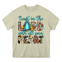 Mossy trust in the lord with all your heart Heavy Core Tee - JahusDesignShop