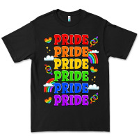 Black rainbow pride celebration Premium Tee - LillyAllenDesigns
