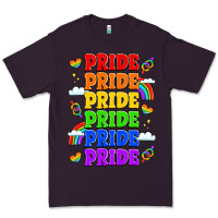 Plum rainbow pride celebration Premium Tee - LillyAllenDesigns