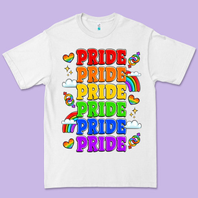 Rainbow Pride Celebration Premium Tee Designed By Lillyallendesigns