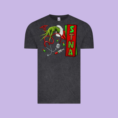 Christmas Character Vintage Tee Designed By Nancycooperartshop