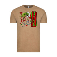Vintage Coffee Christmas Character Vintage Tee - NancyCooperArtShop