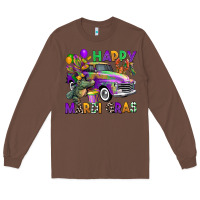 Chestnut happy mardi gras truck Long Sleeve Tee - CowGirlArtShop