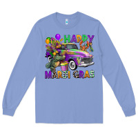 Colony Blue happy mardi gras truck Long Sleeve Tee - CowGirlArtShop