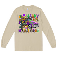 Mushroom happy mardi gras truck Long Sleeve Tee - CowGirlArtShop
