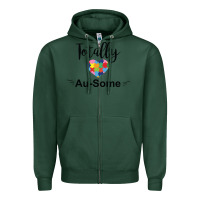 Sports Green totally au some Zipper Hoodie - CowhideDigitalArt