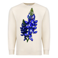 Sandshell Bluebonnet Flower Illustrations Premium Sweatshirt - LillyAllenDesigns
