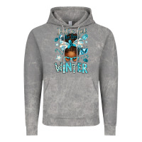 Cloud Rock just a girl who loves winter afro messy bun Vintage Hoodie - texasbilliewilder