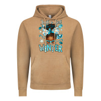 Vintage Camel just a girl who loves winter afro messy bun Vintage Hoodie - texasbilliewilder