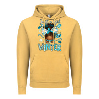 Vintage Mustard just a girl who loves winter afro messy bun Vintage Hoodie - texasbilliewilder
