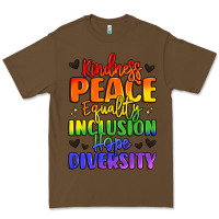 Cacao inspirational words in rainbow colors Premium Tee - LillyAllenDesigns