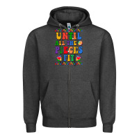 Charcoal Heather Until all the pieces fit Zipper Hoodie - CowhideDigitalArt