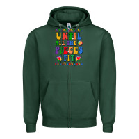 Sports Green Until all the pieces fit Zipper Hoodie - CowhideDigitalArt