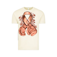 Vintage Arctic Uterine Cancer peach ribbon with boxing gloves Vintage Tee - NancyCooperArtShop
