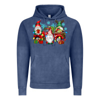 Vintage Denim christmas gnome truck Vintage Hoodie - texasbilliewilder