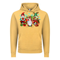 Vintage Mustard christmas gnome truck Vintage Hoodie - texasbilliewilder