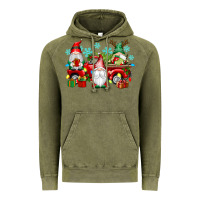 Vintage Olive christmas gnome truck Vintage Hoodie - texasbilliewilder