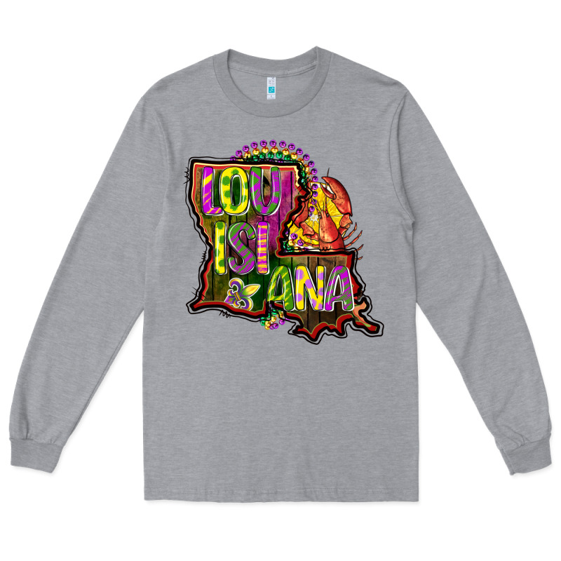 Louisiana Map Long Sleeve Tee by CowGirlArtShop | Teevron
