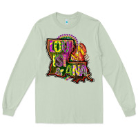 Matcha louisiana map Long Sleeve Tee - CowGirlArtShop
