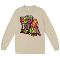 Mushroom louisiana map Long Sleeve Tee - CowGirlArtShop