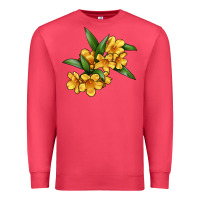 Cardinal Yellow Jessamine Flower Illustrations Premium Sweatshirt - LillyAllenDesigns