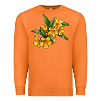 Carrot Yellow Jessamine Flower Illustrations Premium Sweatshirt - LillyAllenDesigns