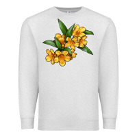 Yellow Jessamine Flower Illustrations Premium Sweatshirt | Teevron