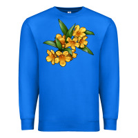 True Royal Yellow Jessamine Flower Illustrations Premium Sweatshirt - LillyAllenDesigns