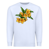 White Yellow Jessamine Flower Illustrations Premium Sweatshirt - LillyAllenDesigns