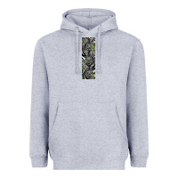 Heather Grey zebra Heavyweight Hoodie - LillyAllenDesigns