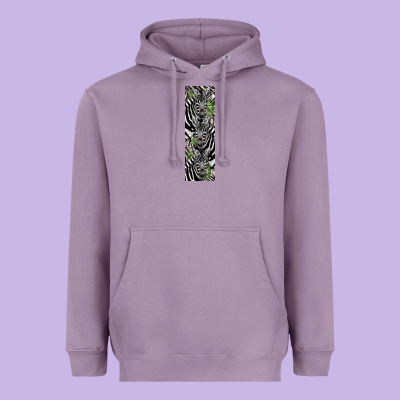 Zebra Heavyweight Hoodie Designed By Lillyallendesigns
